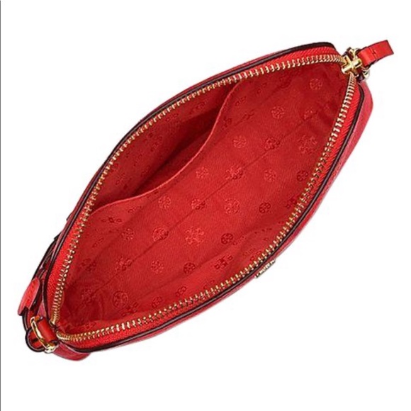 TORY BURCH Samba Peace Pebbled Leather Crossbody - Picture 4 of 4